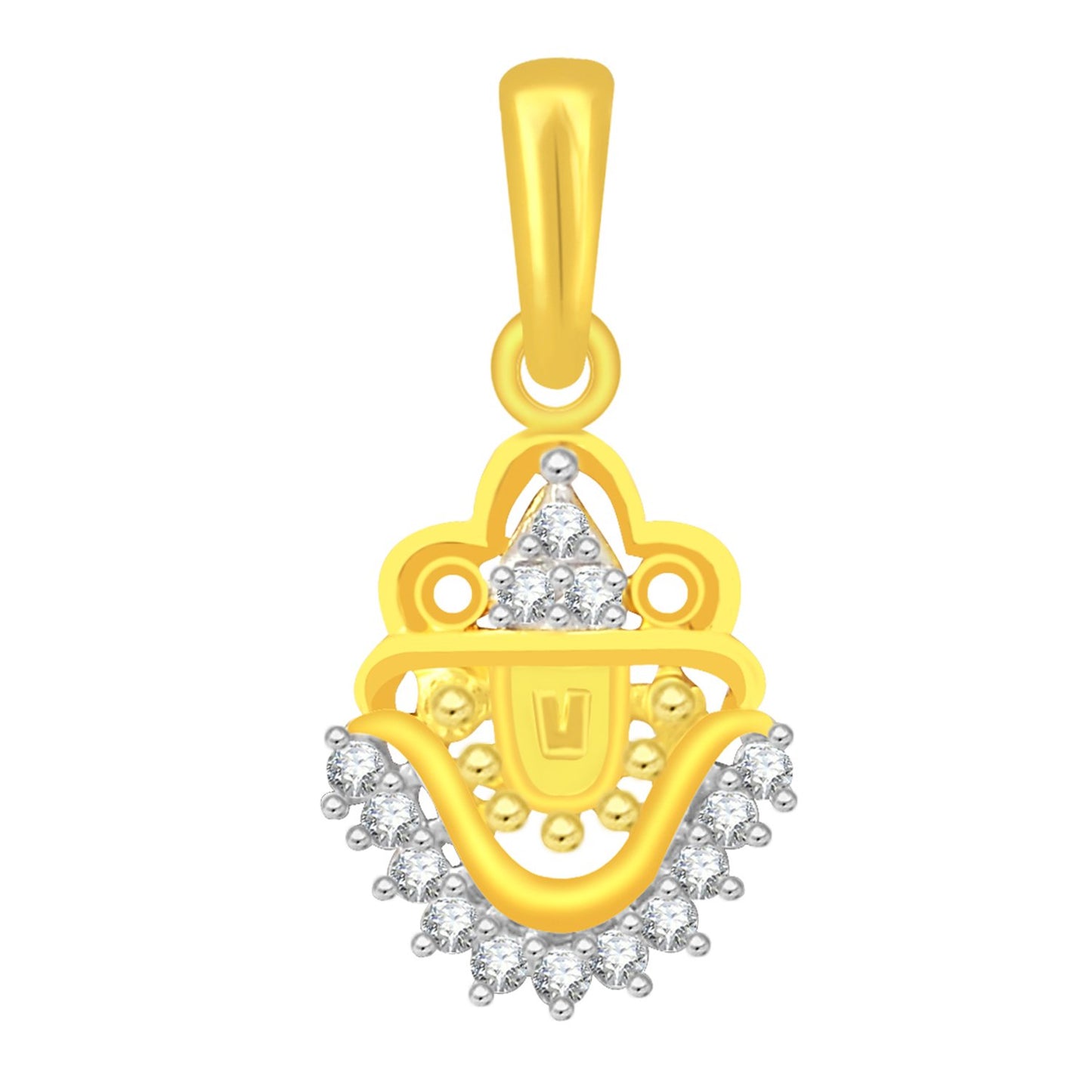 Pure 925 Sterling Silver Tirupati Balaji Pendent Locket In Cz God Pendant For Man & Women