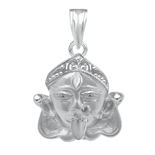 Pure 925 Sterling Silver Jai Maa Kaali Goddess Locket In God Pendant For Man & Women Pendent