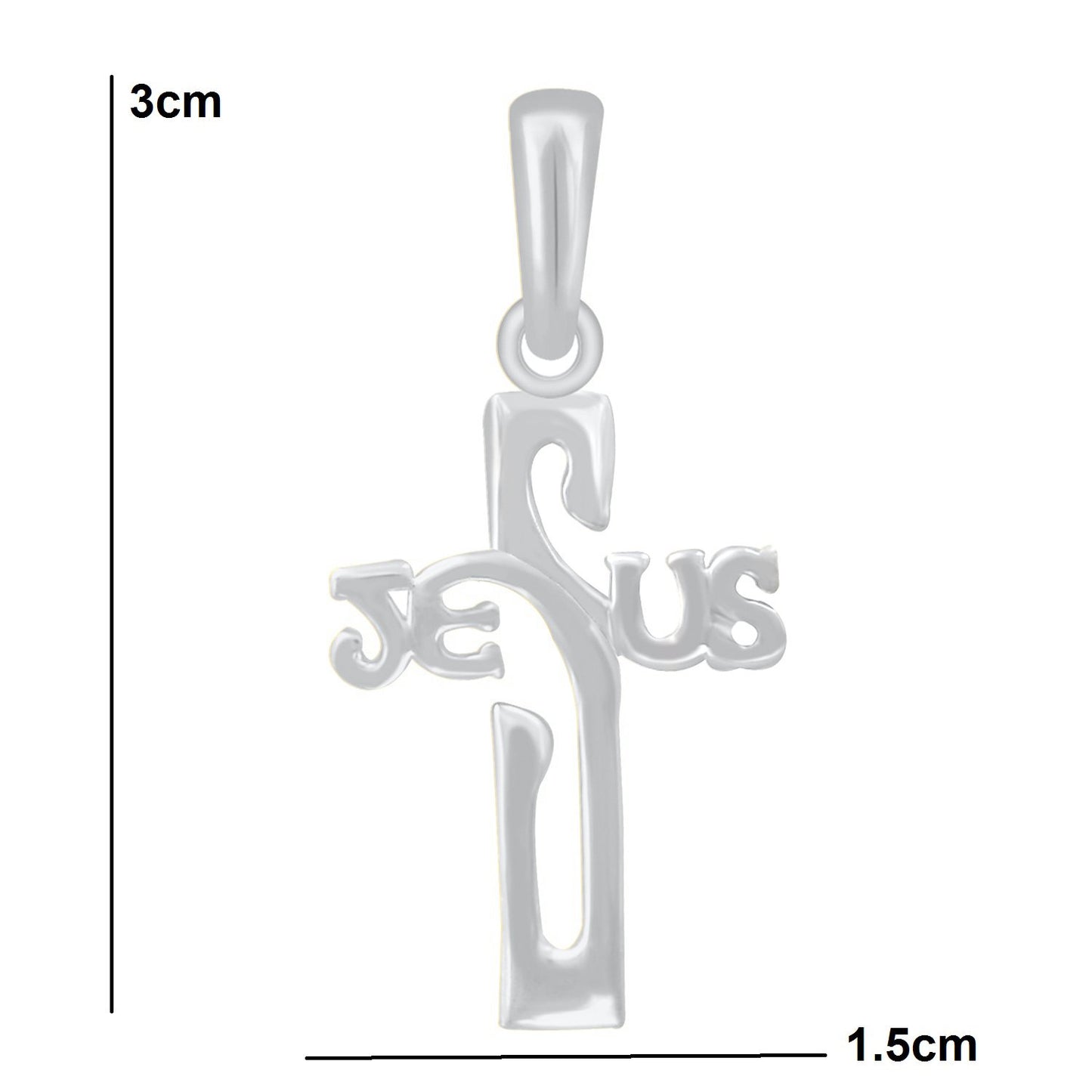 Pure 925 Sterling Silver Jesus Christ Cross Christian Pendent Locket In God Pendant For Man & Women