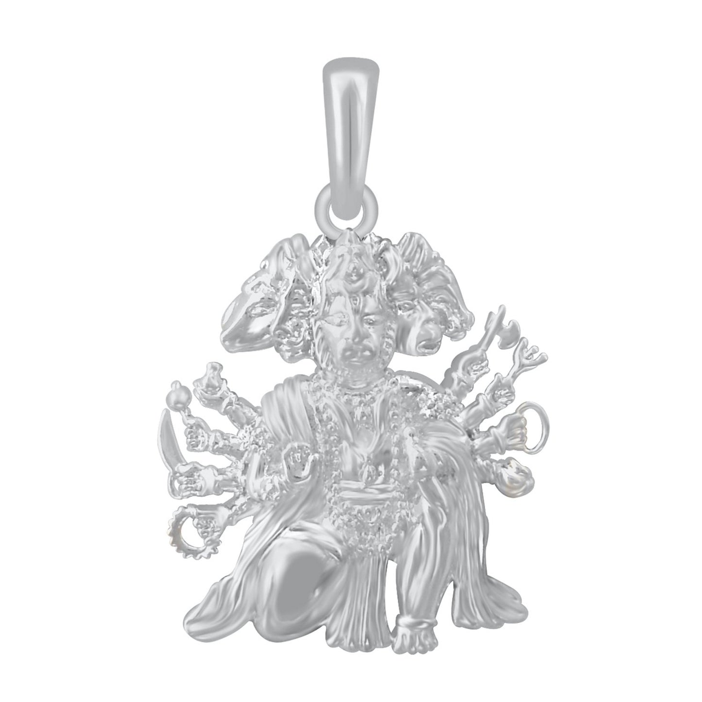 Pure Pure 925 Sterling Silver Hanuman Locket - Panchmukhi Hanuman Pendant for men, Bajrangbali Locket, Hanuman ji Locket for Men & Women (unisex)